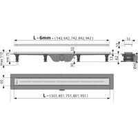 Трап/канал Alcaplast APZ18-850M - Изображение №2 — Chaika Market