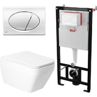 Унитаз подвесной Saniteco KW-9010W + AM101/1120 + M71-BL-01 - Изображение №6 — Chaika Market