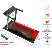 Электрическая беговая дорожка Unixfit Hi-tech F2 (dark storm) - Изображение №2 — Chaika Market