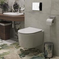 Унитаз подвесной Roxen Simple Compact в комплекте с инсталляцией StounFix Dual Fresh 6 в 1 913681 (кнопка: хром глянец) - Изображение №13 — Chaika Market