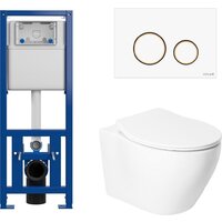 Унитаз подвесной Saniteco KW-99046 в комплекте с инсталляцией + 63535 + S-IN-MZ-LINK_PRO - Изображение №10 — Chaika Market