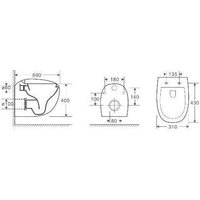Унитаз подвесной WeltWasser Amberg 506 + Jeckenbach 004 GL-WT + Amberg RD-CR - Изображение №5 — Chaika Market