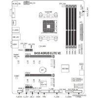 Материнская плата Gigabyte B450 Aorus Elite V2 (rev. 1.0) - Изображение №6 — Chaika Market