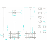 Кронштейн для телевизора Onkron N1L (черный) - Изображение №8 — Chaika Market