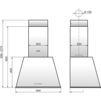 Кухонная вытяжка Elikor Гамма 60П-650-Э3Д (крем/бронза) (943909) - Изображение №2 — Chaika Market