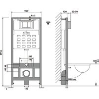 Инсталляция для унитаза Roxen StounFix Dual Fresh 826157 - Изображение №14 — Chaika Market