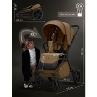 Коляска прогулочная «книга» Sweet Baby SBL Elegante D (коричневый) - Изображение №15 — Chaika Market