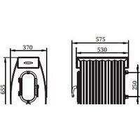 Свободностоящая печь-камин Термофор Огонь-батарея 7 Лайт (антрацит) - Изображение №3 — Chaika Market
