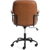 Офисное кресло TetChair Alpha (иск. кожа, коричневый) - Изображение №5 — Chaika Market