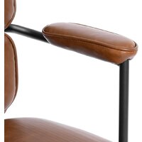 Офисное кресло TetChair Alpha (иск. кожа, коричневый) - Изображение №8 — Chaika Market