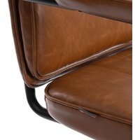 Офисное кресло TetChair Alpha (иск. кожа, коричневый) - Изображение №7 — Chaika Market