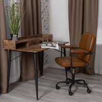 Офисное кресло TetChair Alpha (иск. кожа, коричневый) - Изображение №13 — Chaika Market