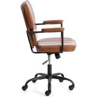 Офисное кресло TetChair Alpha (иск. кожа, коричневый) - Изображение №3 — Chaika Market