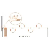 Стеклянная шторка для ванны Cezares RELAX-V-5-120/140-P-Bi-R - Изображение №2 — Chaika Market