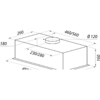Кухонная вытяжка MAUNFELD Crosby Light (C) 60 (черный) - Изображение №2 — Chaika Market