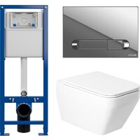 Унитаз подвесной Saniteco KW-9010W + 64110 + S-IN-MZ-VECTOR - Изображение №2 — Chaika Market