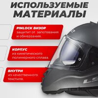 Мотошлем LS2 FF800 Storm II Solid (2XL, матовый серый) - Изображение №2 — Chaika Market