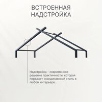 Кровать-тахта Диприз Juletta 90x200 Д.80039.2 (серый) - Изображение №14 — Chaika Market