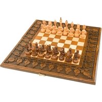 Шахматы/шашки/нарды Haleyan резные с гранатами 50 kh123 — Chaika Market