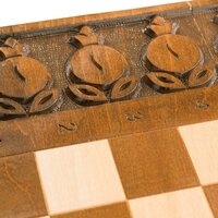 Шахматы/шашки/нарды Haleyan резные с гранатами 50 kh123 - Изображение №5 — Chaika Market