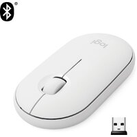 Мышь Logitech M350 Pebble (белый) - Изображение №2 — Chaika Market