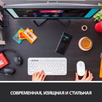 Мышь Logitech M350 Pebble (белый) - Изображение №3 — Chaika Market