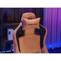 Игровое (геймерское) кресло Evolution Project A Fabric (коричневый) - Изображение №7 — Chaika Market