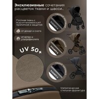 Коляска прогулочная «книга» Sweet Baby SBL Elegante D (темно-бежевый) - Изображение №6 — Chaika Market