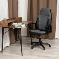 Офисное кресло TetChair Inter 24 кожзам/ткань (черный/серый, 36-6/207/TW-12/TW-11) - Изображение №13 — Chaika Market