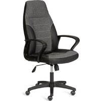 Офисное кресло TetChair Inter 24 кожзам/ткань (черный/серый, 36-6/207/TW-12/TW-11) — Chaika Market
