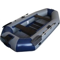 Моторно-гребная лодка Vivax К270Т с ковриком-сланью (без киля, серый/черный) - Изображение №2 — Chaika Market