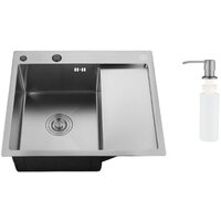 Кухонная мойка РМС MRK-5851BL-L (с дозатором) — Chaika Market