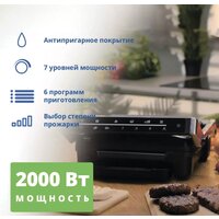 Электрогриль Zelmer ZPR2600 (нержавеющая сталь) - Изображение №2 — Chaika Market