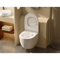 Унитаз подвесной Abber Bequem AC1100T-AC0105-AC0121MB (с кнопкой смыва) - Изображение №7 — Chaika Market