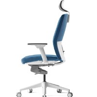 Офисное кресло Bestuhl J2 White Pl с подголовником (голубой) - Изображение №3 — Chaika Market