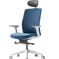Офисное кресло Bestuhl J2 White Pl с подголовником (голубой) — Chaika Market