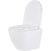 Унитаз подвесной Roxen Antares в комплекте с инсталляцией StounFix Dual Fresh 6 в 1 968454 (кнопка: брашированное золото) - Изображение №5 — Chaika Market