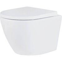 Унитаз подвесной Roxen Antares в комплекте с инсталляцией StounFix Dual Fresh 6 в 1 968454 (кнопка: брашированное золото) - Изображение №4 — Chaika Market