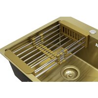 Кухонная мойка ARFEKA ECO AR мойка 500*500, коландер, дозатор GOLD - Изображение №9 — Chaika Market