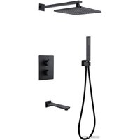 Душевая система  Abber Weiss Insel AF8050B (черный матовый) — Chaika Market