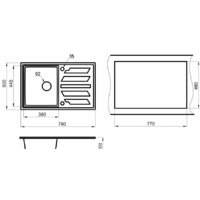 Кухонная мойка Granula GR-8002 (турмалин) - Изображение №3 — Chaika Market