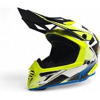 Мотошлем AIM RH855 Fiber Glass Swift RH855S-BYR-M (M, желтый/красный) - Изображение №2 — Chaika Market