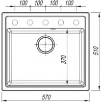Кухонная мойка ARFEKA Dalago 57 Wet Graphite - Изображение №7 — Chaika Market