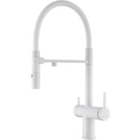 Смеситель Paulmark Gravity Gr213888-WH (белый/белый матовый) — Chaika Market