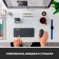 Мышь Logitech M350 Pebble (графит) - Изображение №3 — Chaika Market