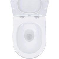 Унитаз подвесной Roxen Antares в комплекте с инсталляцией StounFix Dual Fresh 6 в 1 968451 (кнопка: брашированное золото) - Изображение №9 — Chaika Market