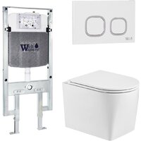 Унитаз подвесной WeltWasser Amberg 497 ST + Nesenbach 004 GL-WT + Amberg RD-WT — Chaika Market