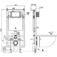 Унитаз подвесной WeltWasser Amberg 497 ST + Nesenbach 004 GL-WT + Amberg RD-WT - Изображение №2 — Chaika Market