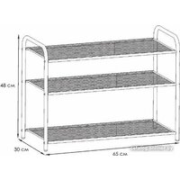 Полка для обуви ЗМИ Верона 23 ПДОВ23 (черный) - Изображение №7 — Chaika Market
