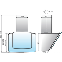 Кухонная вытяжка Elikor КВАРЦ 90П-1000-Е4Д (белый) (934347) - Изображение №2 — Chaika Market